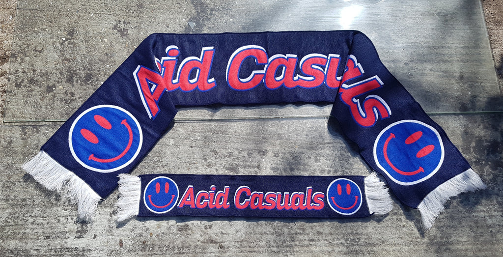 Acid Casuals twin pack offer on jacquard knitted scarfs