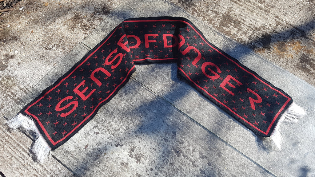 Sense of Danger jacquard knitted scarfs