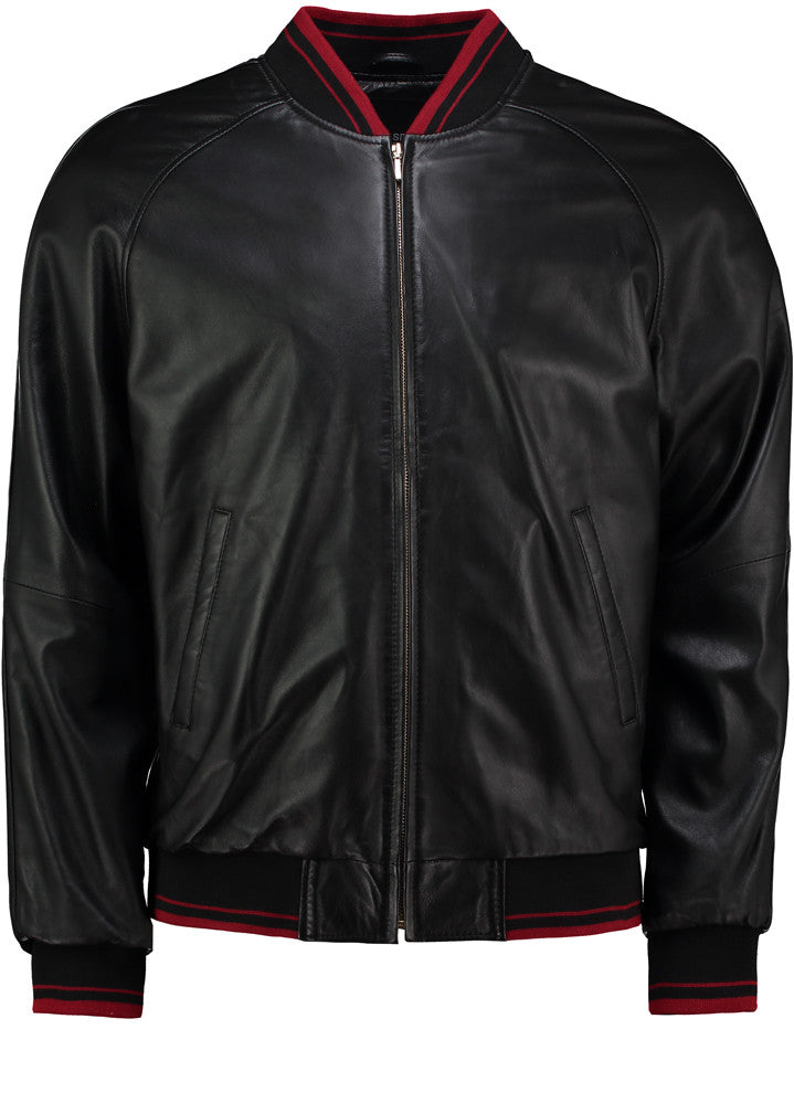 Boston Black Red Rib